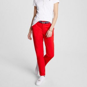 Брюки чинос Slim Fit Essential Solid, красный Tommy Hilfiger