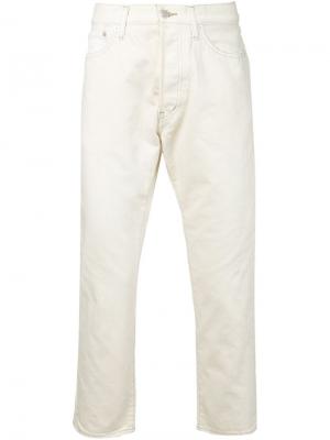 Укороченные джинсы YMC. Цвет: белый
