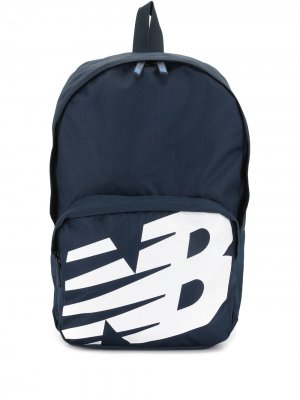 Рюкзак с логотипом New Balance. Цвет: синий