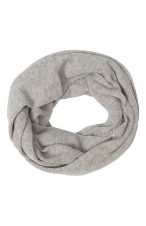 Кашемировый шарф-снуд TSUM Collection. Цвет: светло-серый