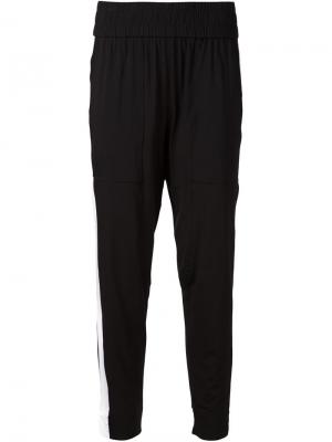 Спортивные брюки с полосками сбоку Helmut Lang. Цвет: чёрный