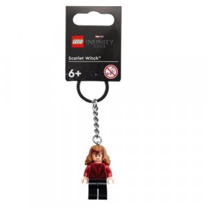 Брелок Лего Марвел Мстители - Алая Ведьма, бордовый LEGO. Цвет: бордовый