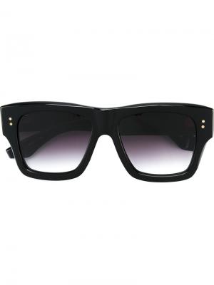Солнцезащитные очки в квадратной оправе Dita Eyewear. Цвет: черный