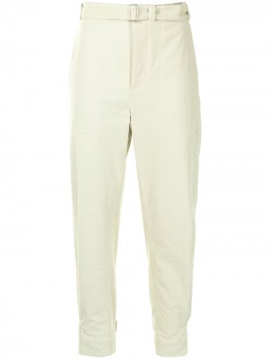 Укороченные зауженные брюки Proenza Schouler White Label. Цвет: желтый