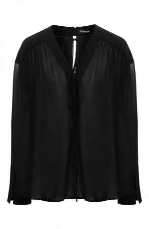 Блузка из вискозы Dondup. Цвет: чёрный