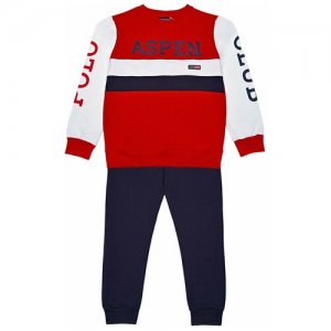 Спортивный костюм для мальчика Aspen Polo Club 1035T0421 цвет красный 10 лет. Цвет: красный