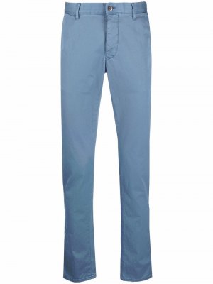 Slim-fit chino trousers Incotex. Цвет: синий
