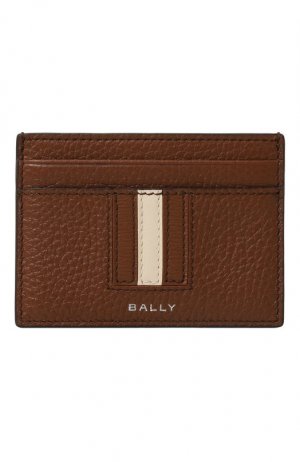 Кожаный футляр для кредитных карт Bally. Цвет: коричневый