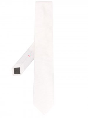 Delloglio галстук в полоску Dell'oglio. Цвет: белый