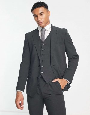Темно-серый пиджак из эластичной ткани премиум-класса 'Camden' Noak