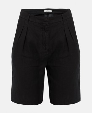 Льняные брюки чинос, черный 0039 ITALY