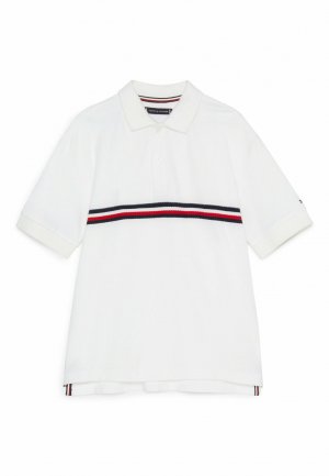 Рубашка-поло JAQUARD GLOBAL STRIPES , цвет white Tommy Hilfiger