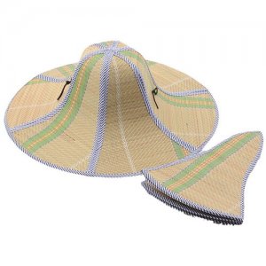 Шляпа панама универсальная складная из бамбука для дачи, рыбалки и отдыха luckvik. Цвет: бежевый