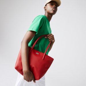Сумки и кошельки Женская сумка-тоут L.12.12 Concept на молнии Lacoste. Цвет: красный