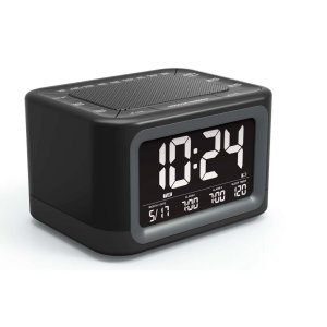 Часы настольные, электронные, с будильником, календарем, 11.2 x 14.2 10.7 см, от usb No brand