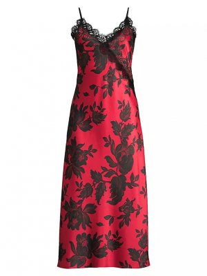 Платье-комбинация с принтом Mantilla , красный Natori