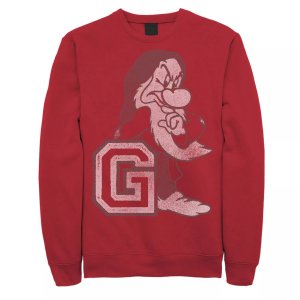 Мужской пуловер «Белоснежка и семь гномов» Grumpy, свитшот Disney
