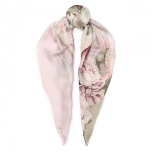 Шелковый платок Emilio Conte. Цвет: розовый