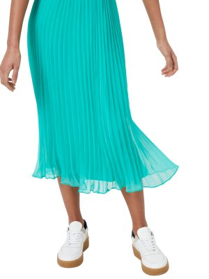 Плиссированная юбка-миди Ella, зеленый павлин French Connection