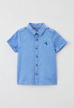 Рубашка Mothercare. Цвет: голубой