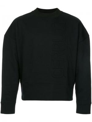 Укороченный свитер с логотипом Cerruti 1881. Цвет: черный