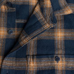 Рубашка Капок мужская , цвет Dress Blue/Foxtrot/Silver Cloud Tentree
