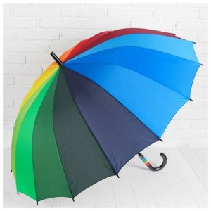 Зонт-трость мультиколор Подарки. Цвет: rgb/мультиколор