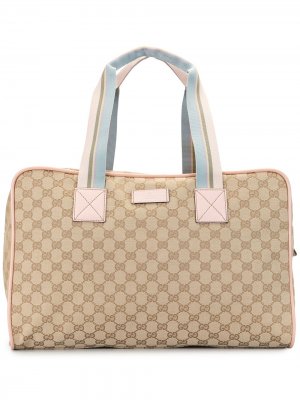 Дорожная сумка GG Supreme Shelly Gucci Pre-Owned. Цвет: нейтральные цвета
