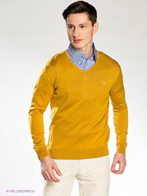 Пуловер MONDIGO. Цвет: горчичный