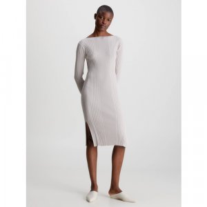 Платье , размер 48(L), серый CALVIN KLEIN. Цвет: серый