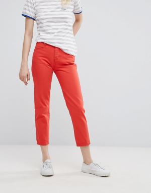 Укороченные джинсы прямого кроя -Красный Wrangler