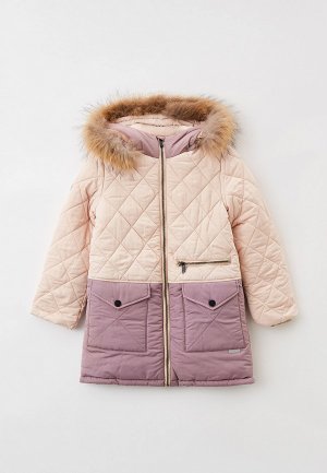 Куртка утепленная АксАрт Лариса. Цвет: розовый