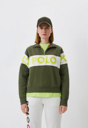 Олимпийка Polo Ralph Lauren. Цвет: хаки