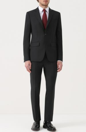 Шерстяной костюм с пиджаком на двух пуговицах Givenchy. Цвет: черный