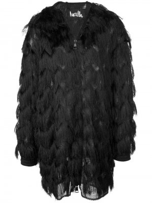 Пальто с бахромой Haculla. Цвет: черный