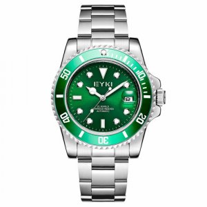 Наручные часы E7060L-CZ8ZWQ, зеленый EYKI. Цвет: зеленый/серебристый