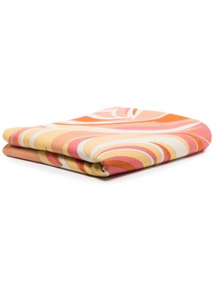 Одеяло с абстрактным принтом (140 x 165 см) Emilio Pucci. Цвет: розовый