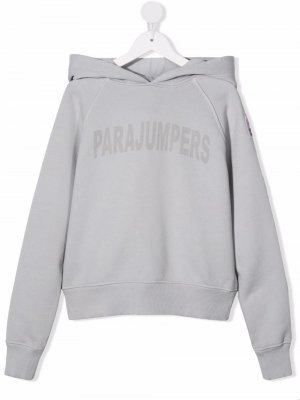 Худи с нашивкой-логотипом Parajumpers Kids. Цвет: синий