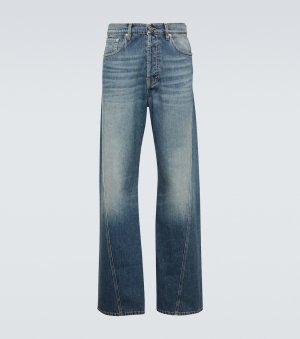 Перекрученные прямые джинсы, синий Lanvin