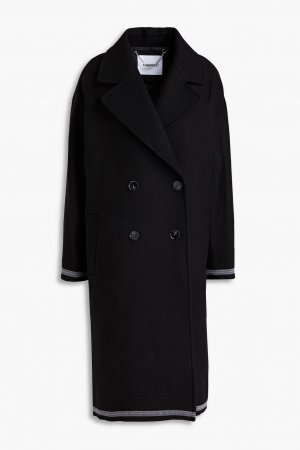 Двубортное твидовое пальто из смесовой шерсти , черный Each X Other