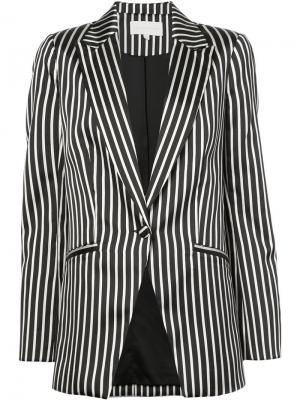 Пиджак в полоску Michelle Mason. Цвет: черный