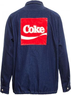 Джинсовая куртка с логотипом Coke Joyrich X. Цвет: синий