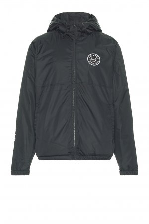 Куртка Claxton Crest Arctic Fleece Lined Hood, черный Brixton