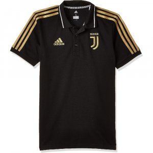 Рубашка-поло adidas Men Juve Polos, черный/золотой