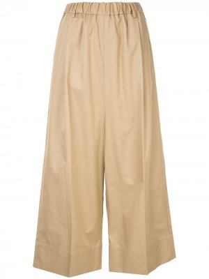 Укороченные брюки 08Sircus. Цвет: коричневый