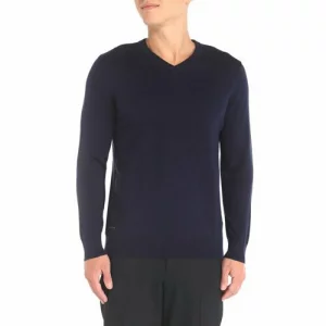 Пуловер, размер XXL, темно-синий Maison David. Цвет: темно-синий