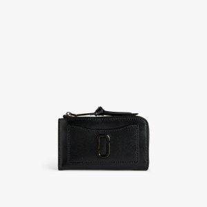 Кожаный кошелек Snapshot с пластинкой-логотипом, черный Marc Jacobs
