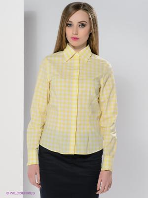 Блузка Colletto Bianco. Цвет: желтый, молочный