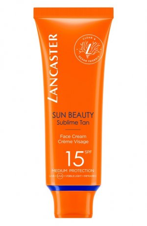 Легкий крем для лица Сияющий загар Sun Beauty Sublime Tan Face Cream SPF15 (50ml) Lancaster. Цвет: бесцветный