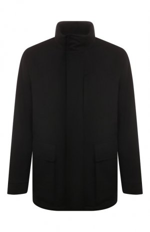 Утепленная куртка Zegna. Цвет: чёрный